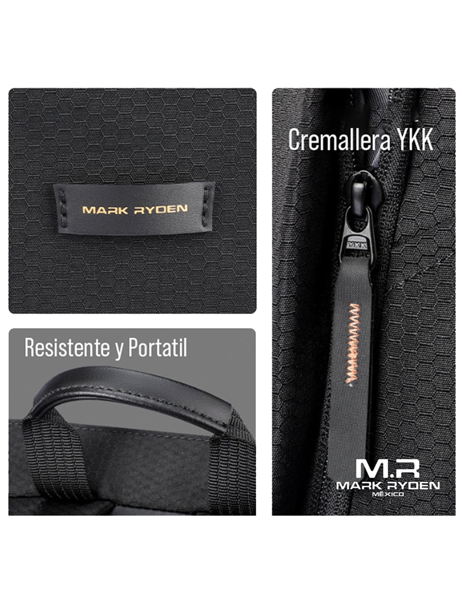 Mochila con portalaptop impermeable unisex 3