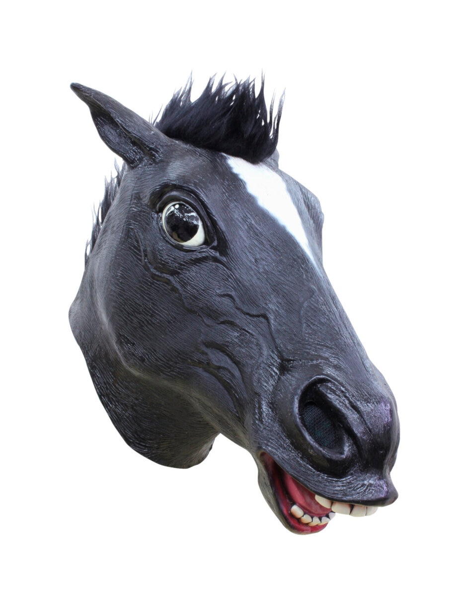 Máscara para disfraz de caballo