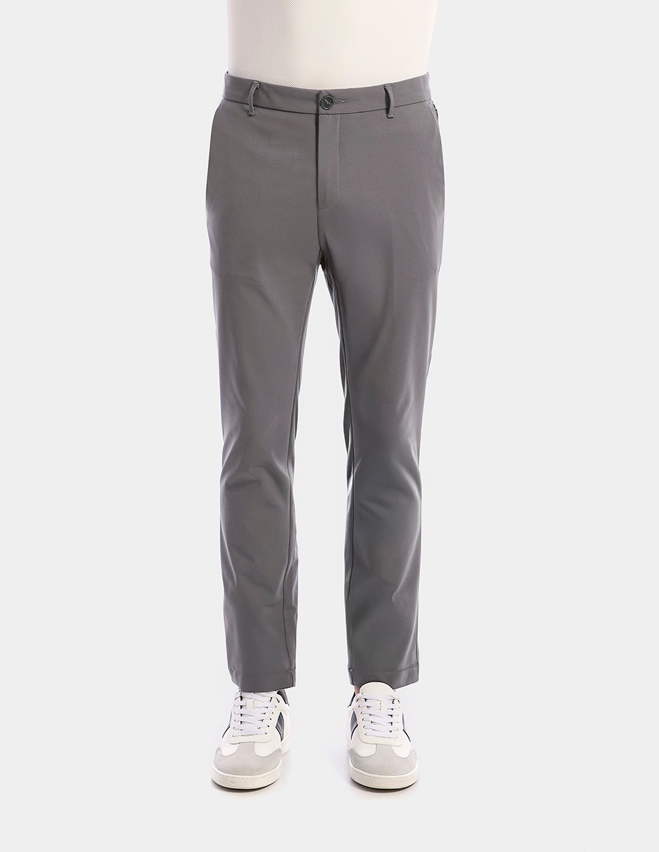 Pantalón business casual regular slim vittorio forti para hombre