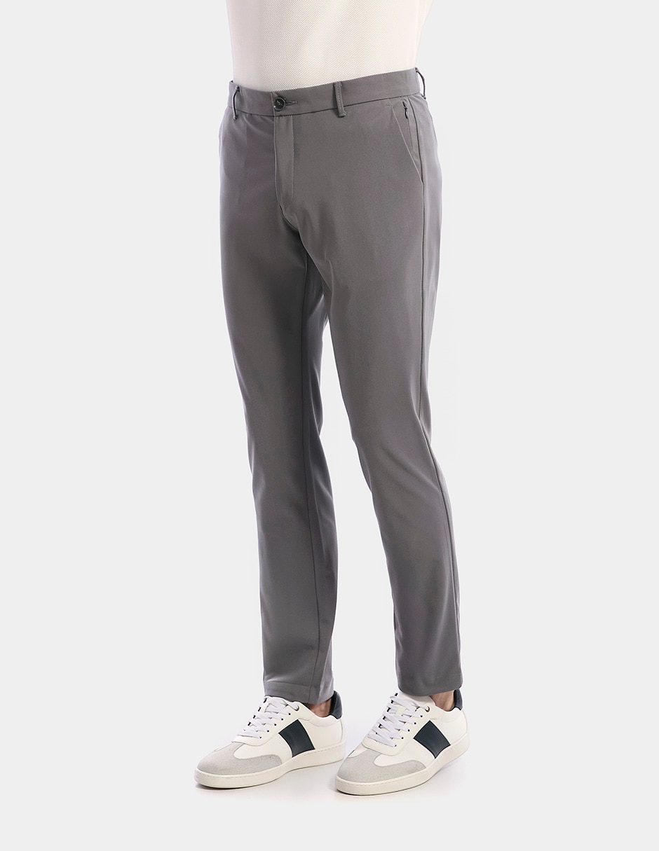 Pantalón business casual regular slim vittorio forti para hombre