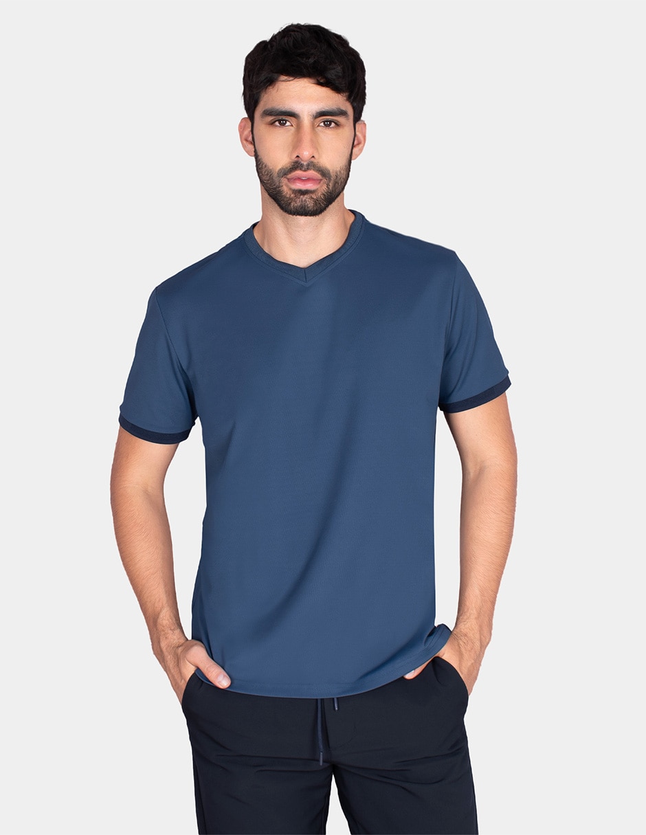 Playera generra cuello v para hombre