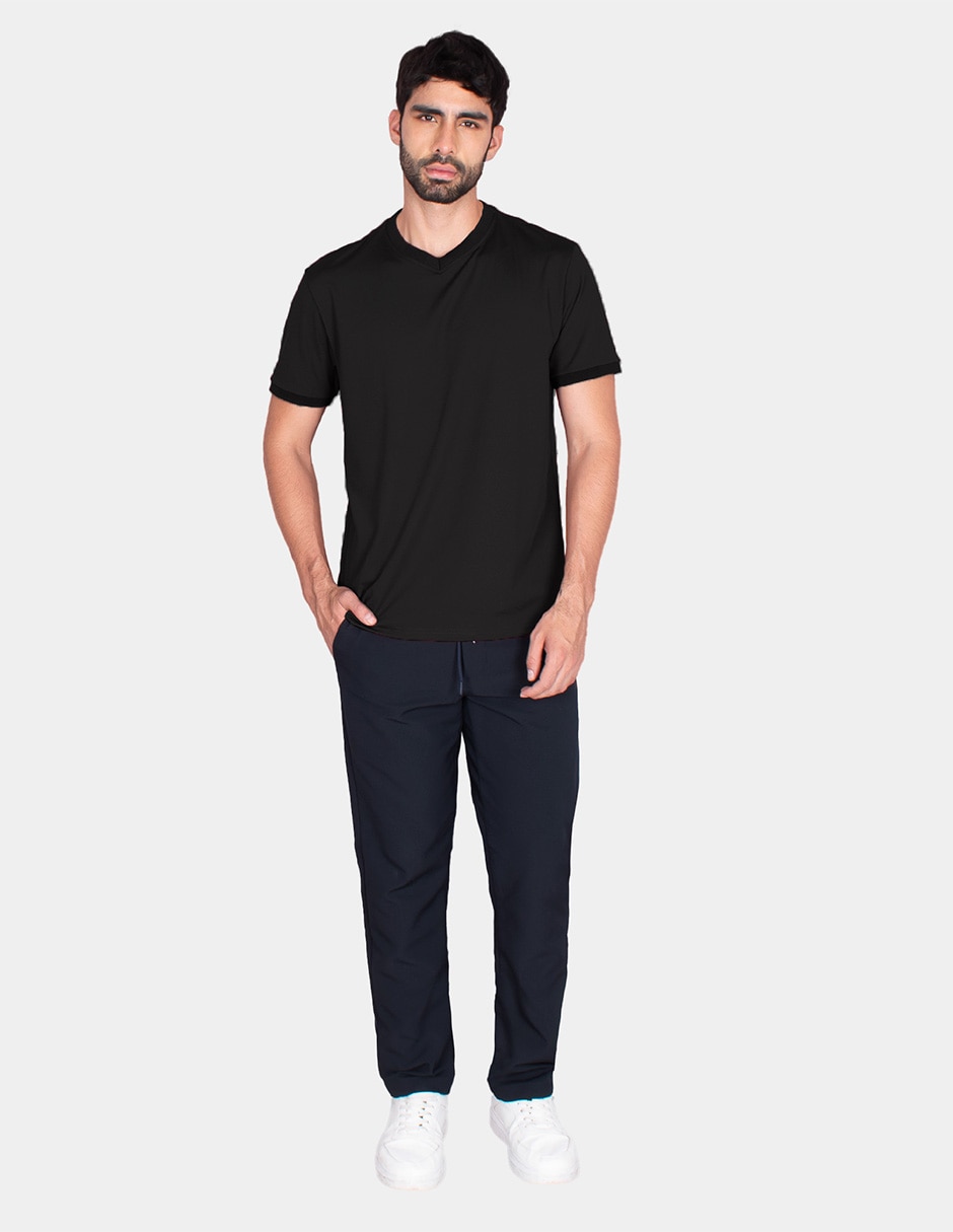 Playera cuello v para hombre 2