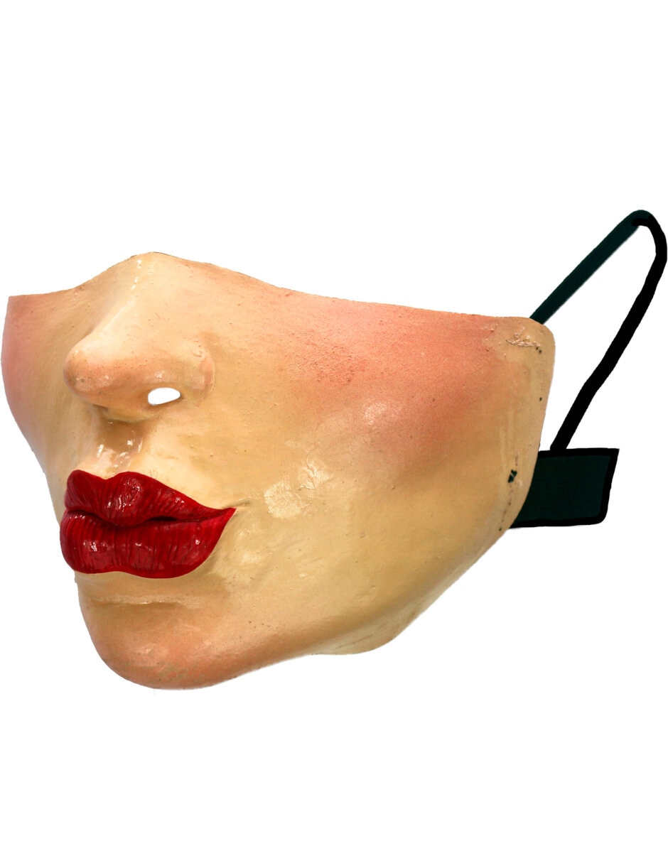 Máscara para disfraz Cubre Bocas de Labios Rojos Ghoulish Productions