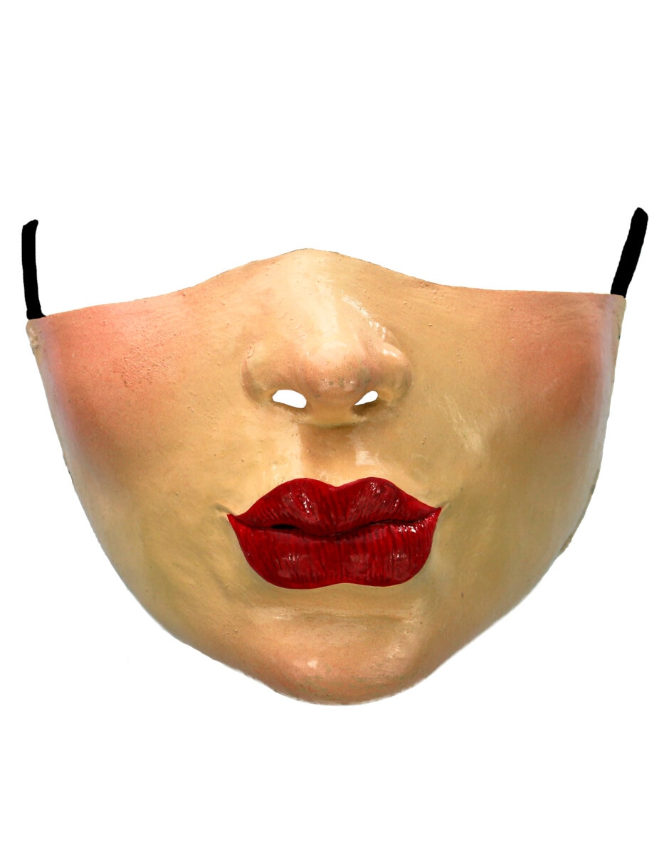 Máscara para disfraz Cubre Bocas de Labios Rojos Ghoulish Productions