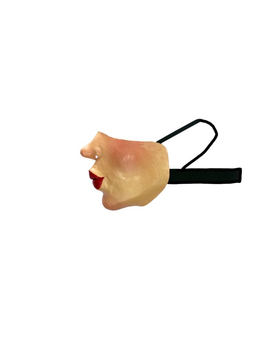 Máscara para disfraz Cubre Bocas de Labios Rojos Ghoulish Productions