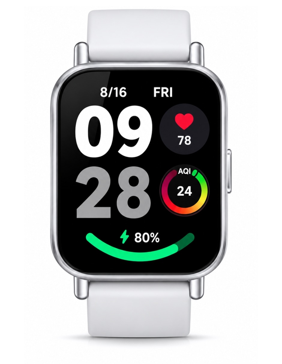 Kit smartwatch Xiaomi Redmi Watch 5 Active con audífonos G-Tide H21 plata unisex
