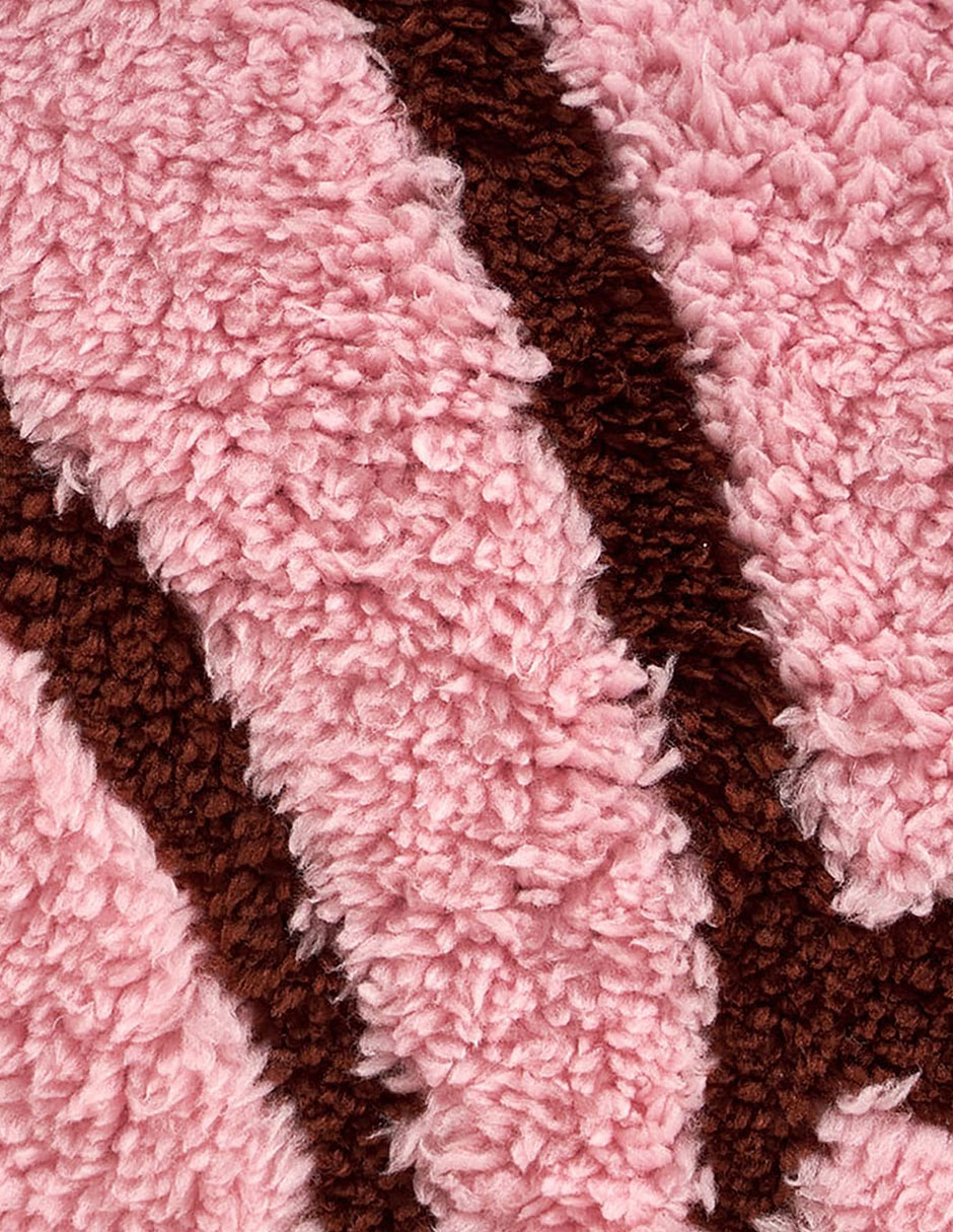 Cojín decorativo Jacquard concha fresa 3