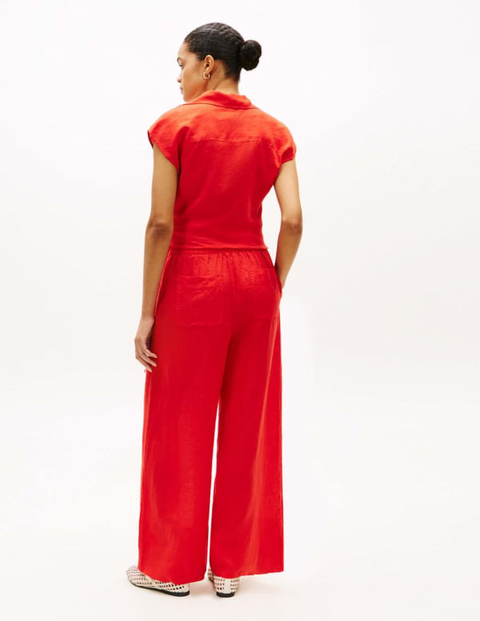 Pantalón regular amplio para mujer 5