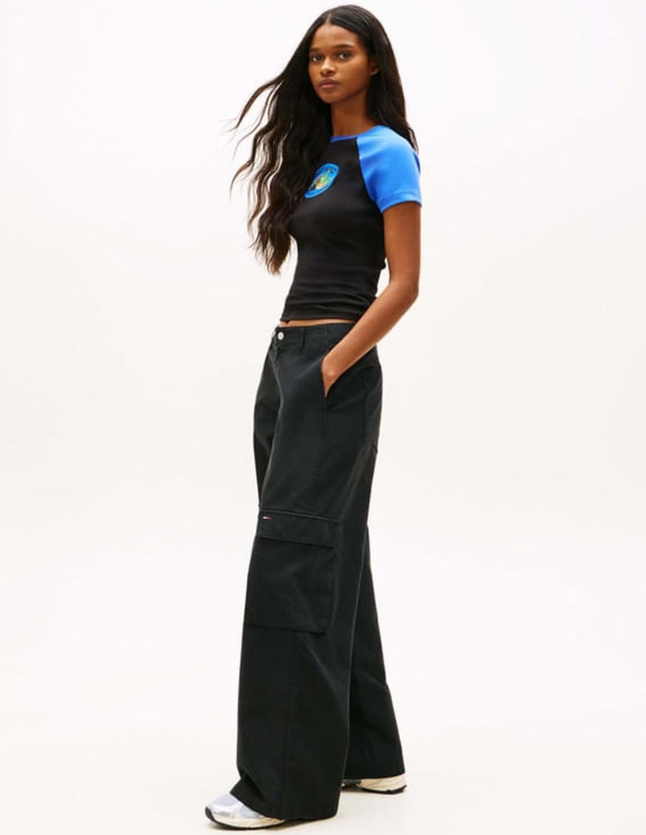 Pantalón regular amplio para mujer 6