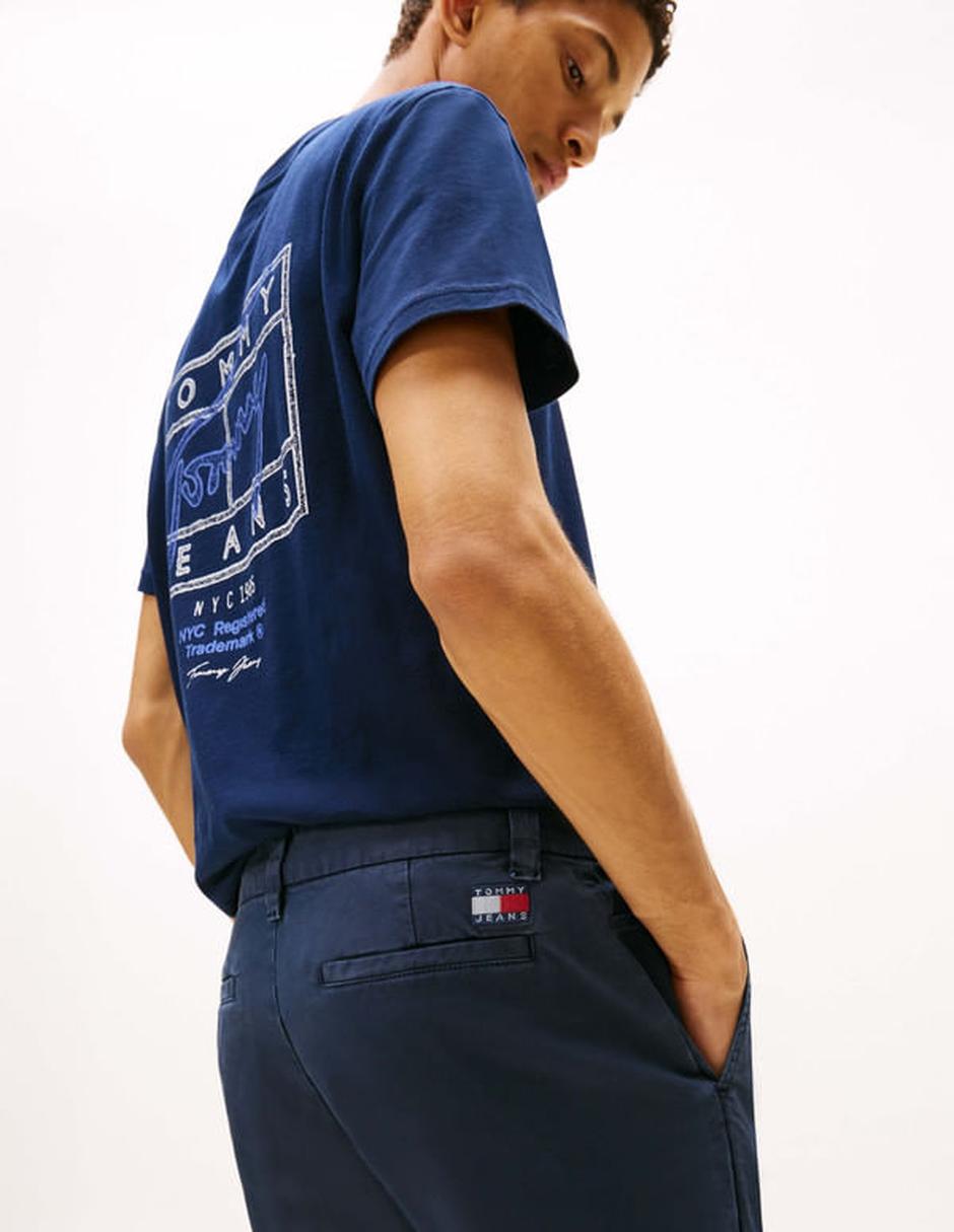 Pantalón casual chino slim de algodón para hombre 3