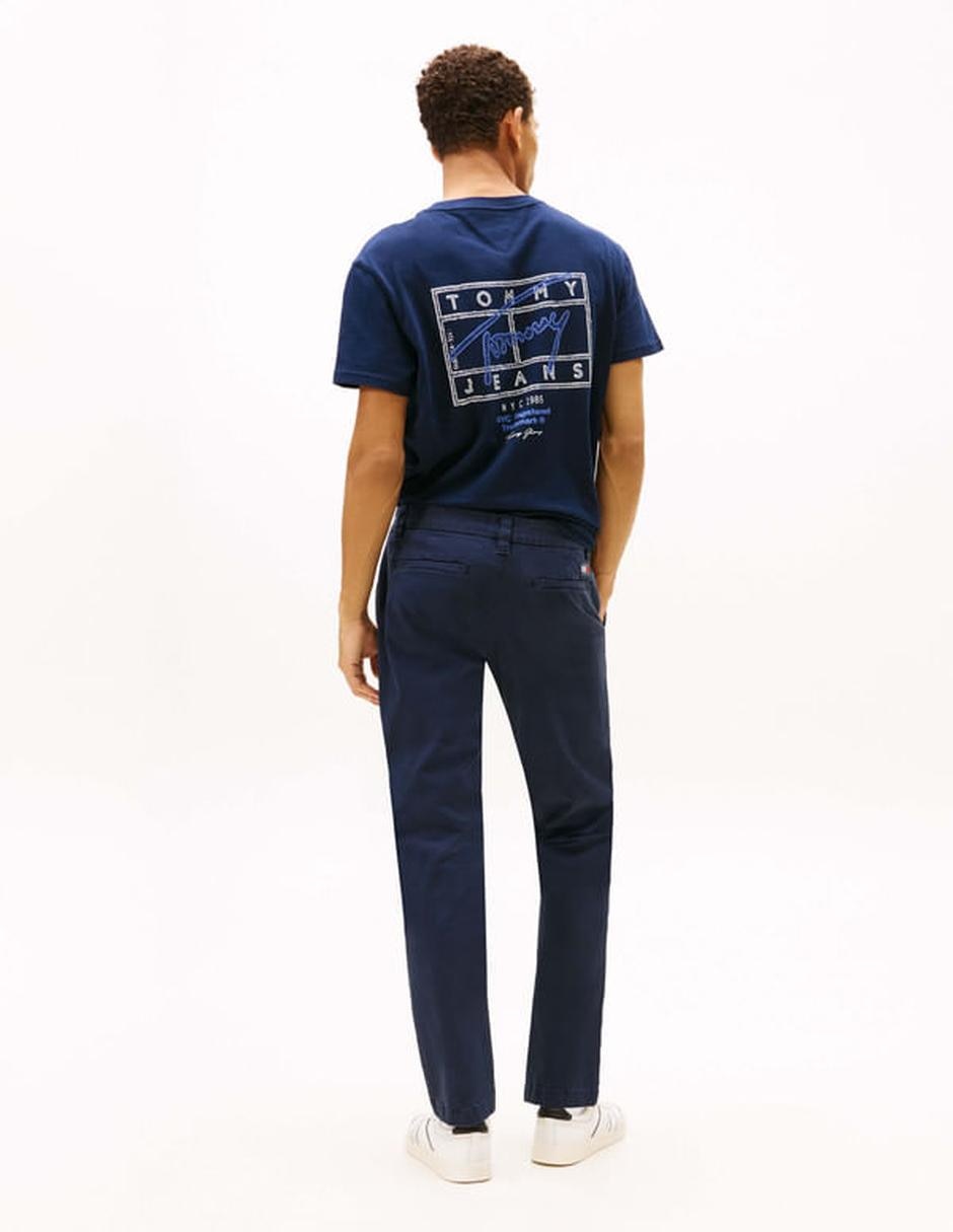 Pantalón casual chino slim de algodón para hombre 5