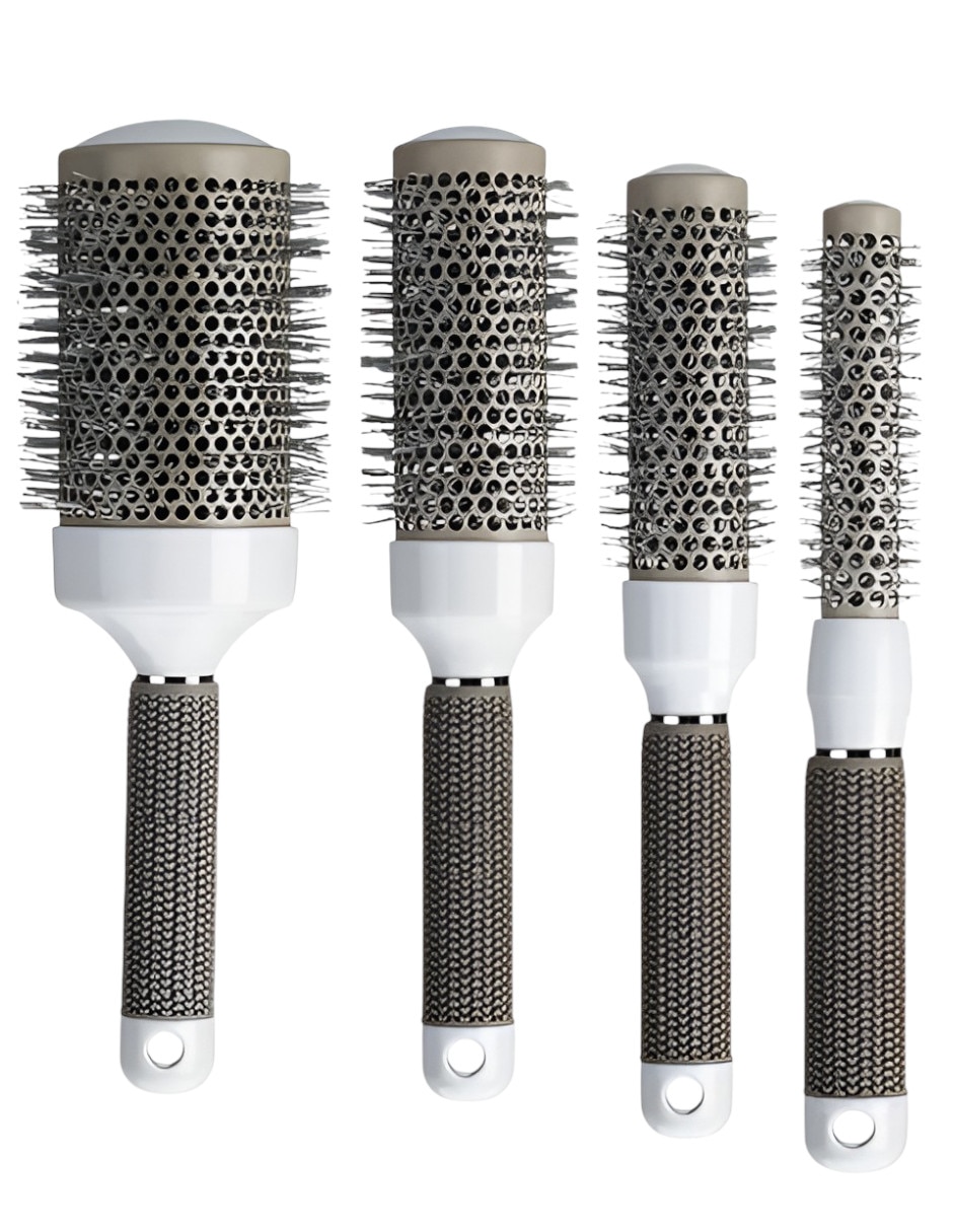 Set de cepillos para cabello de aluminio