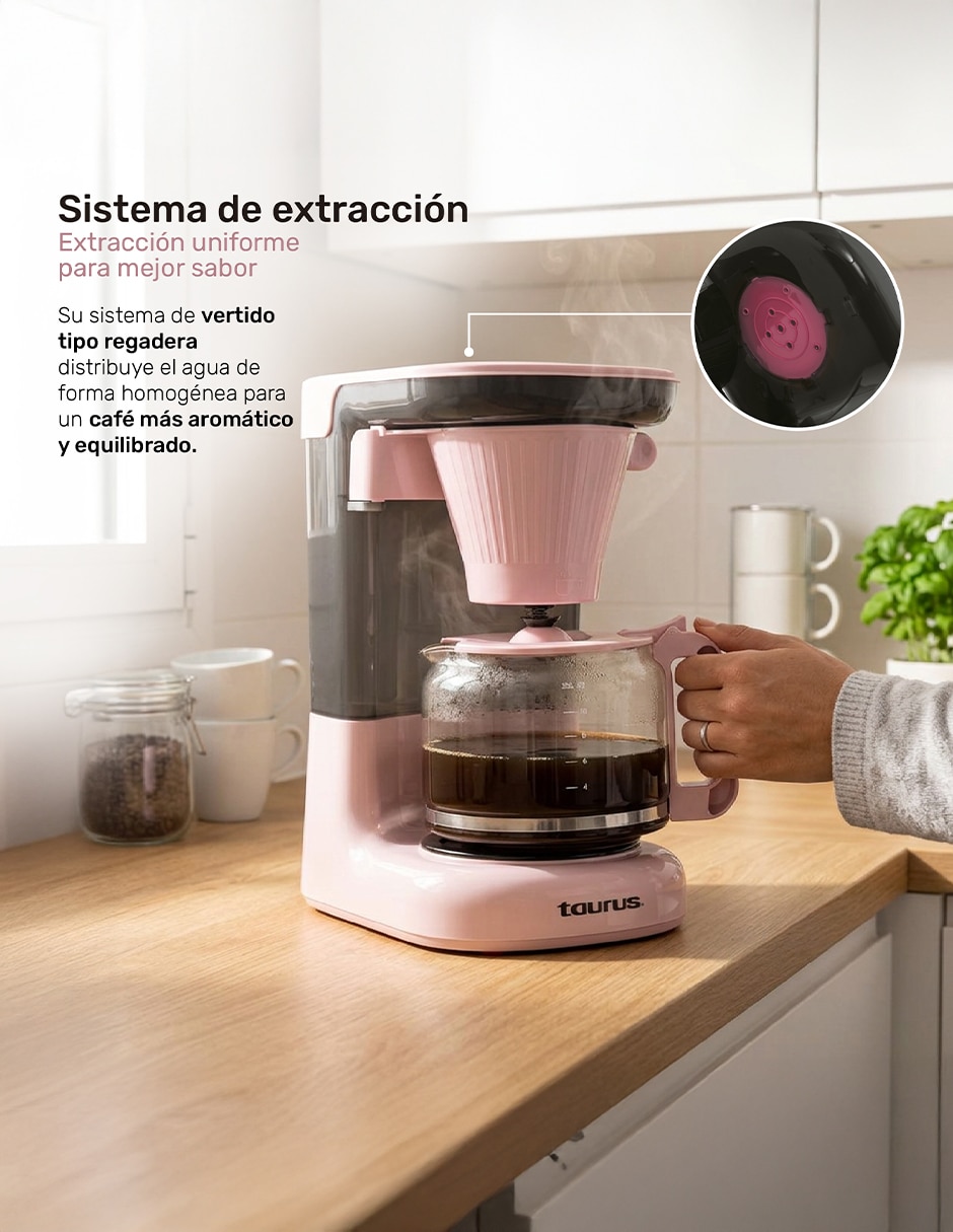 Cafetera de goteo Taurus velvet ribbon