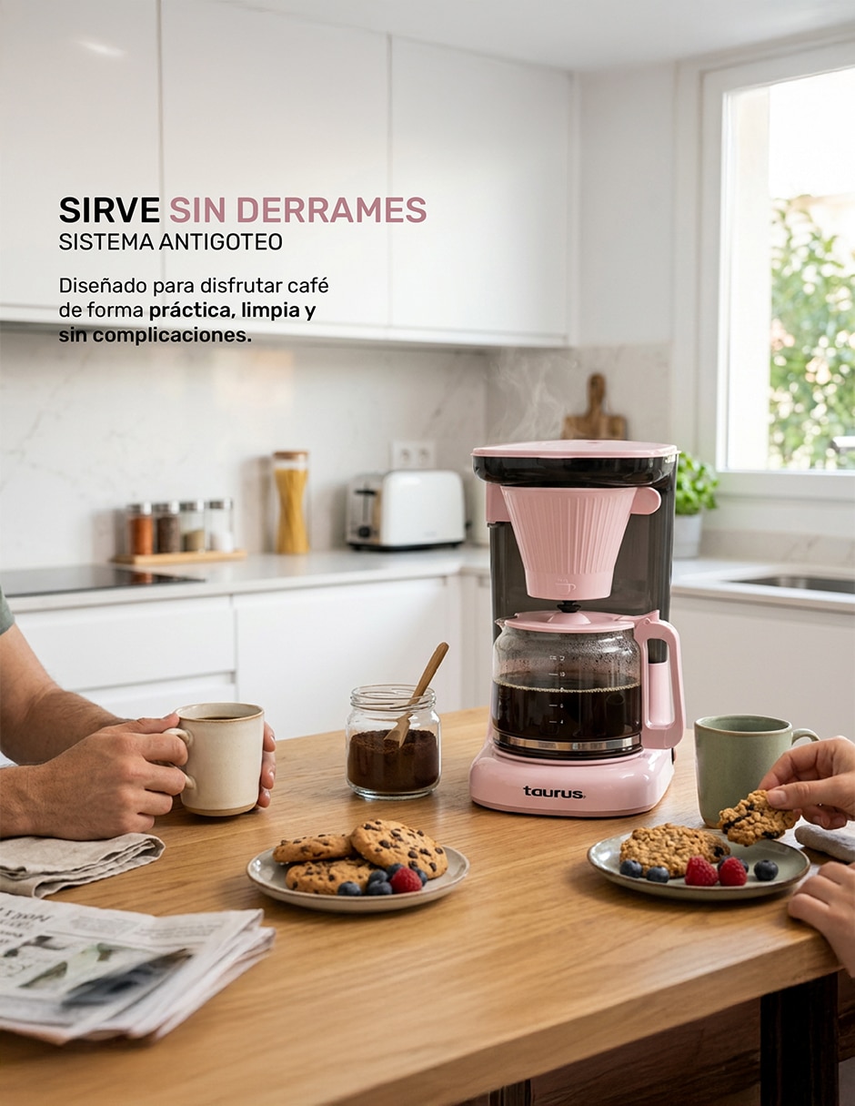 Cafetera de goteo Taurus velvet ribbon