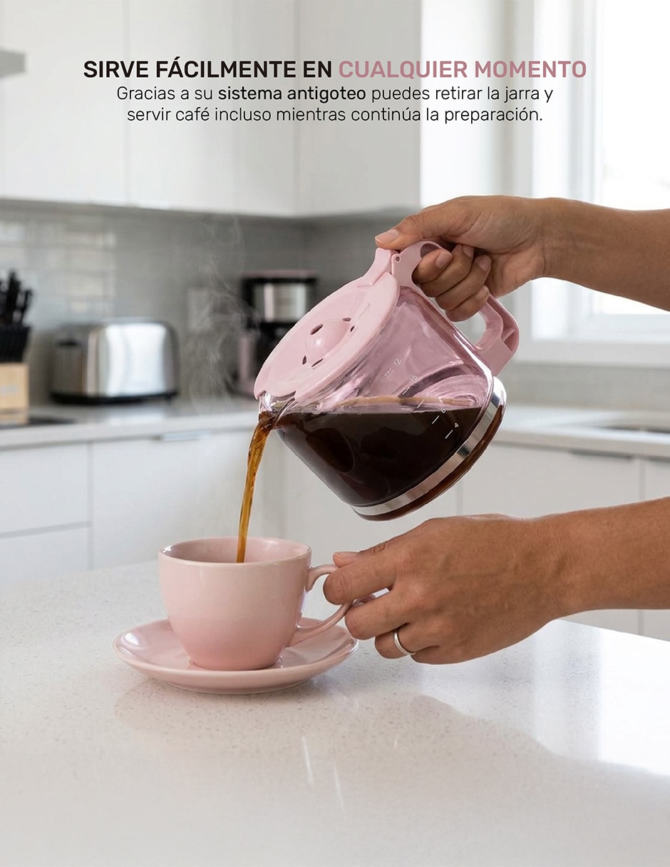 Cafetera de goteo Taurus velvet ribbon