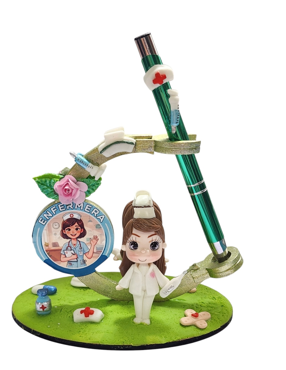 Figura decorativa de muñeca Limerence by Claudia Herrera enfermera