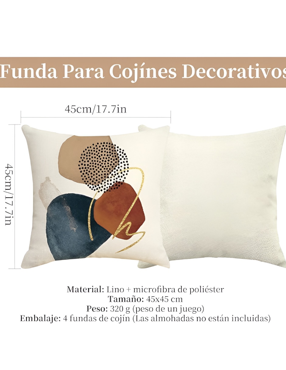 Set funda cojín 4