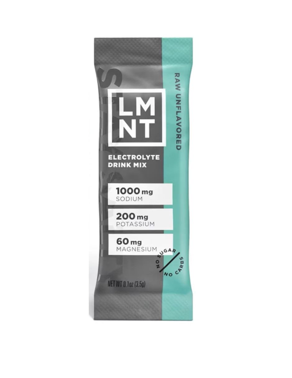 Suplementos alimenticios electrolitos LMNT sin azúcar sin sabor