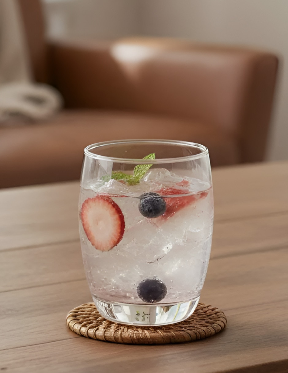 Vaso para agua de vidrio con 6 piezas 2