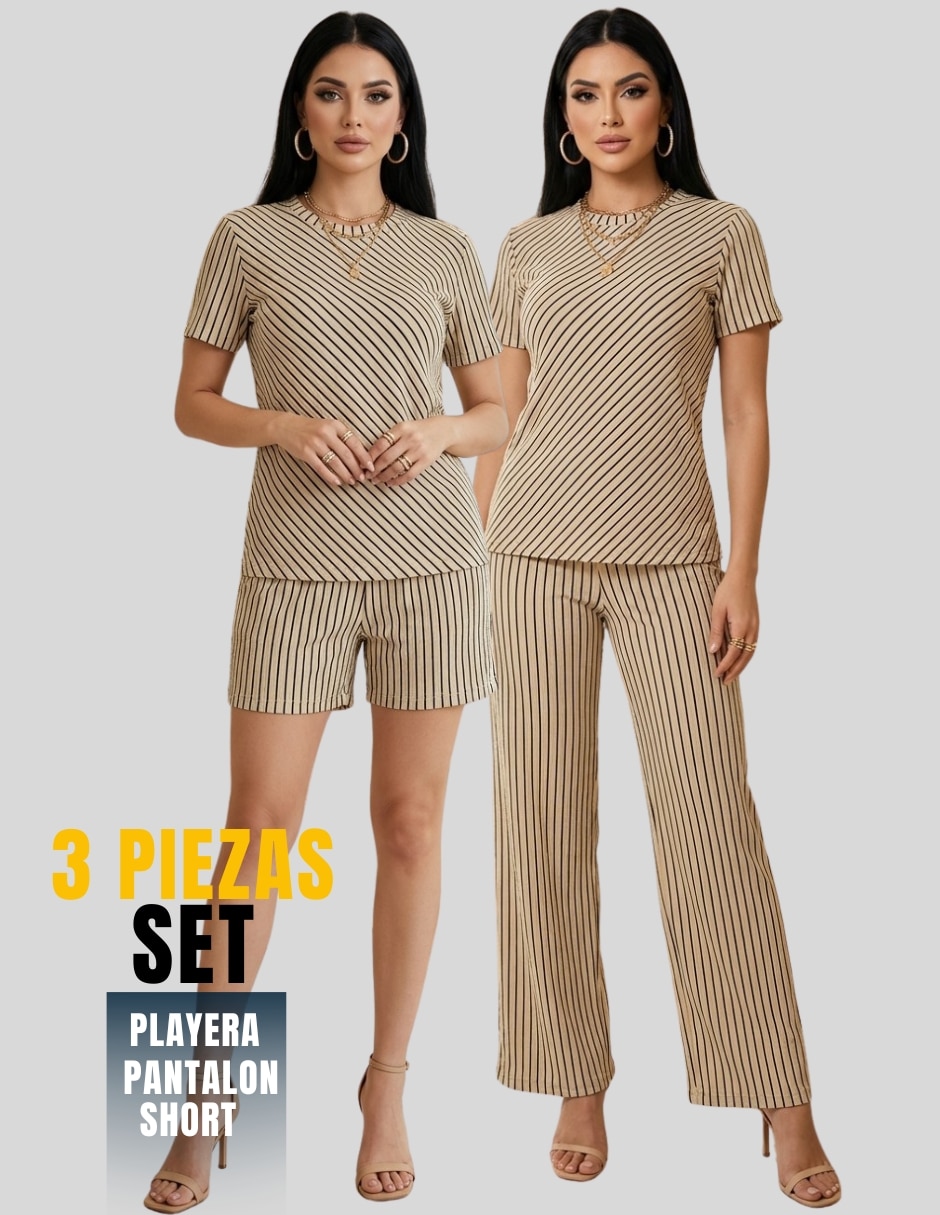 Conjunto casual malabis conjuntos de 3 piezas para mujer