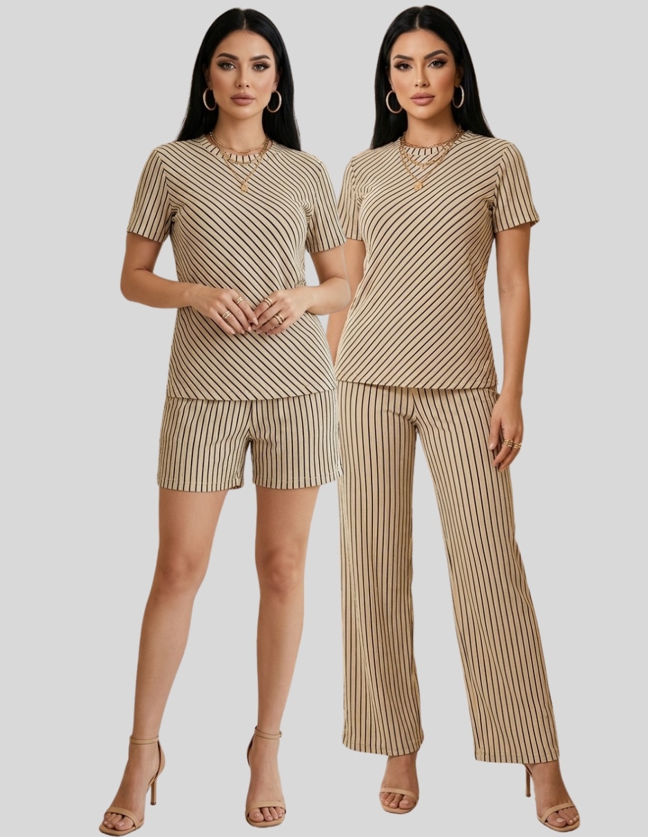 Conjunto casual malabis conjuntos de 3 piezas para mujer