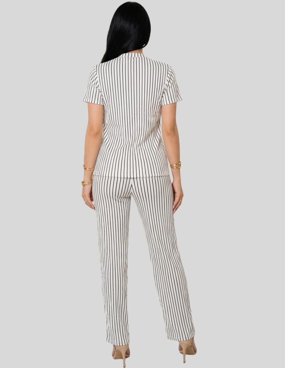 Conjunto casual conjuntos de 3 piezas de poliéster para mujer 8
