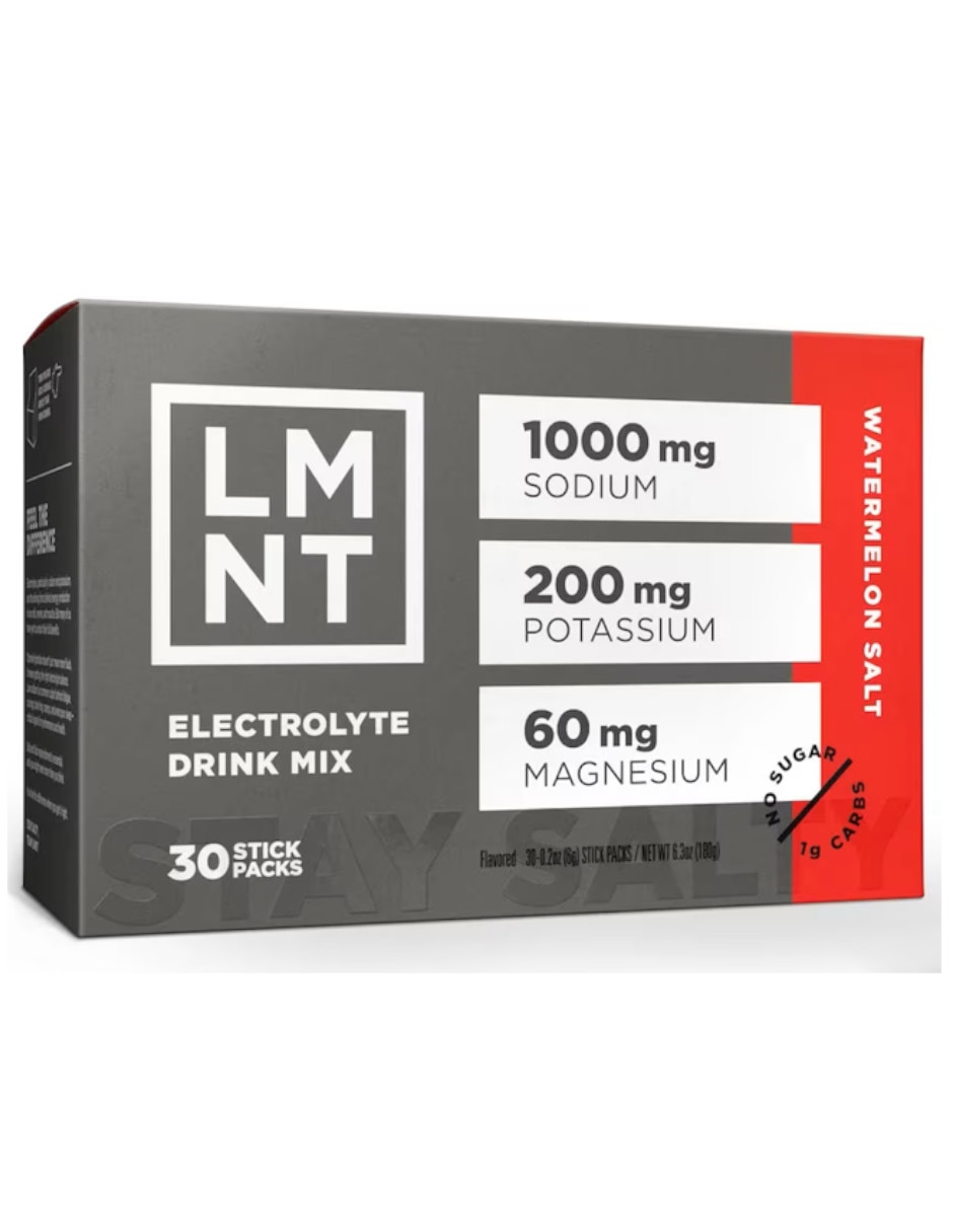 Suplementos alimenticios Electrolitos LMNT sin azúcar sabor sandia