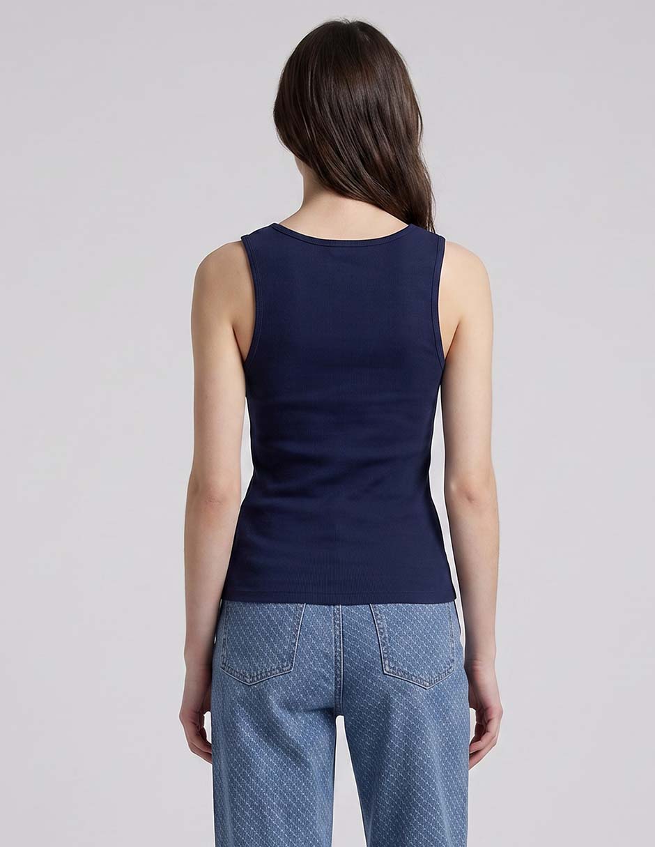 Playera tank cuello redondo para mujer 2