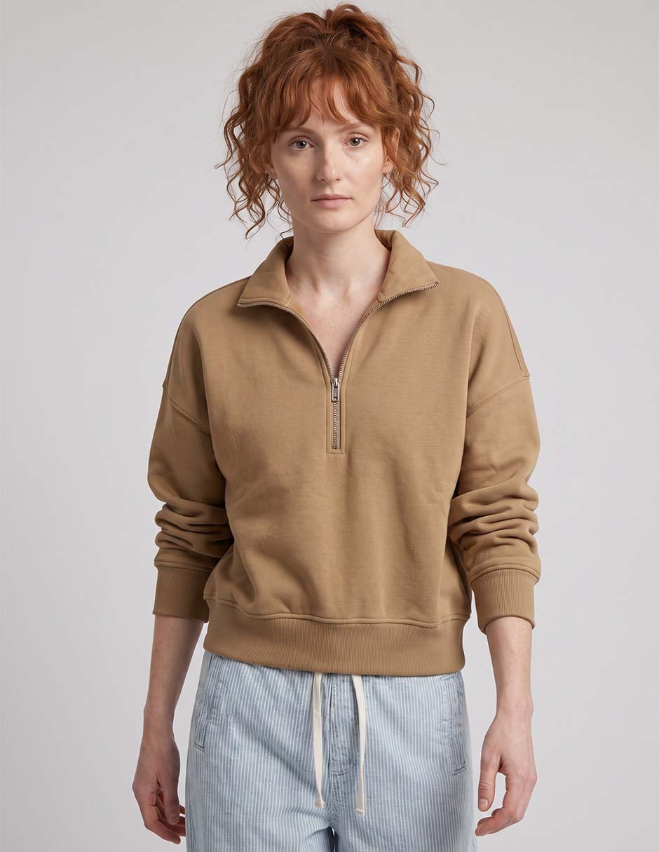 Sudadera cuello alto para mujer