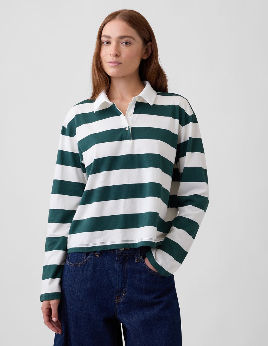 Playera tipo polo para mujer