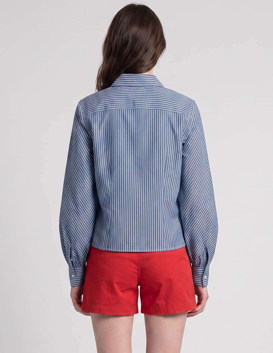 Camisa de algodón manga larga para mujer 2
