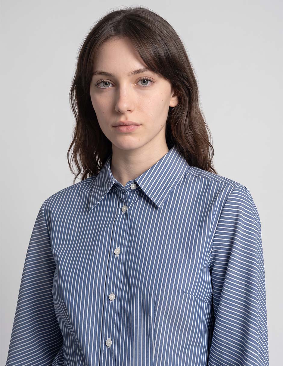 Camisa de algodón manga larga para mujer 3