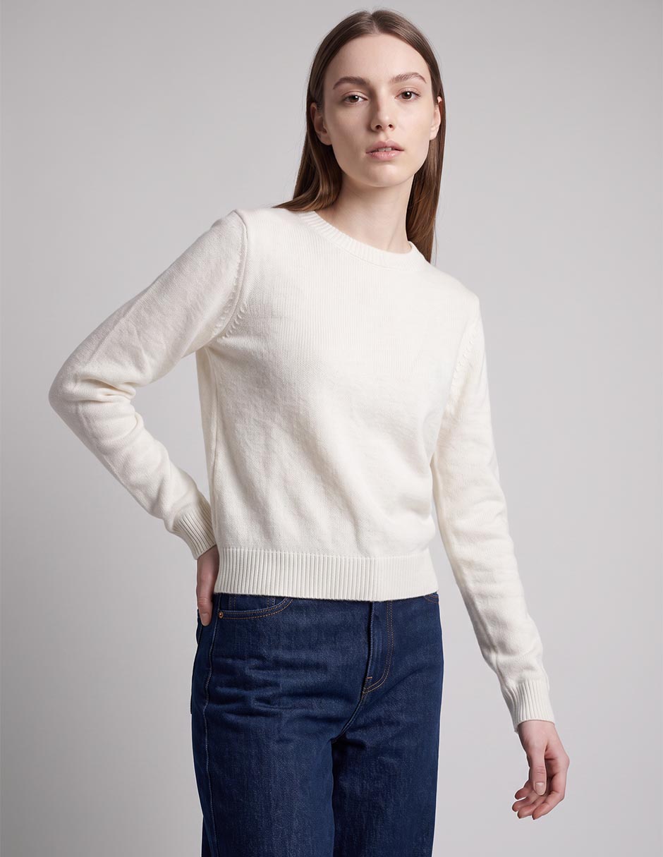 Suéter cuello redondo para mujer 3