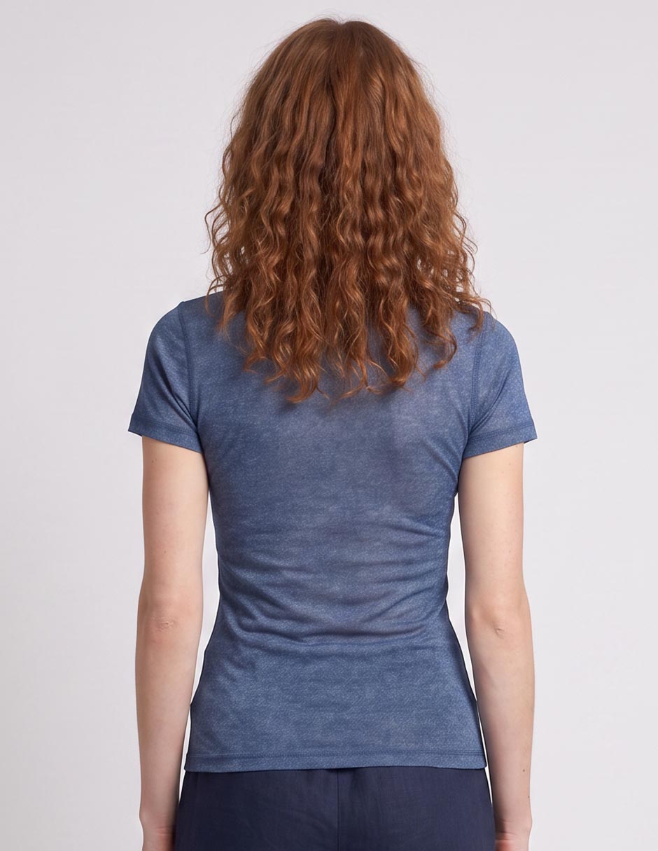 Playera manga corta cuello redondo para mujer 2