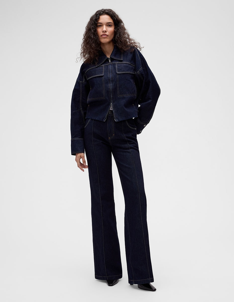 Gap Studio Chamarra Crop con Bolsas 7