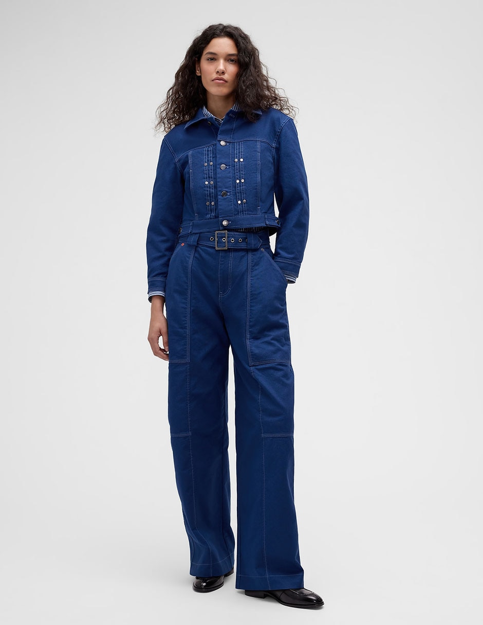 Gap Studio Pantalon Reljado con Cinturón