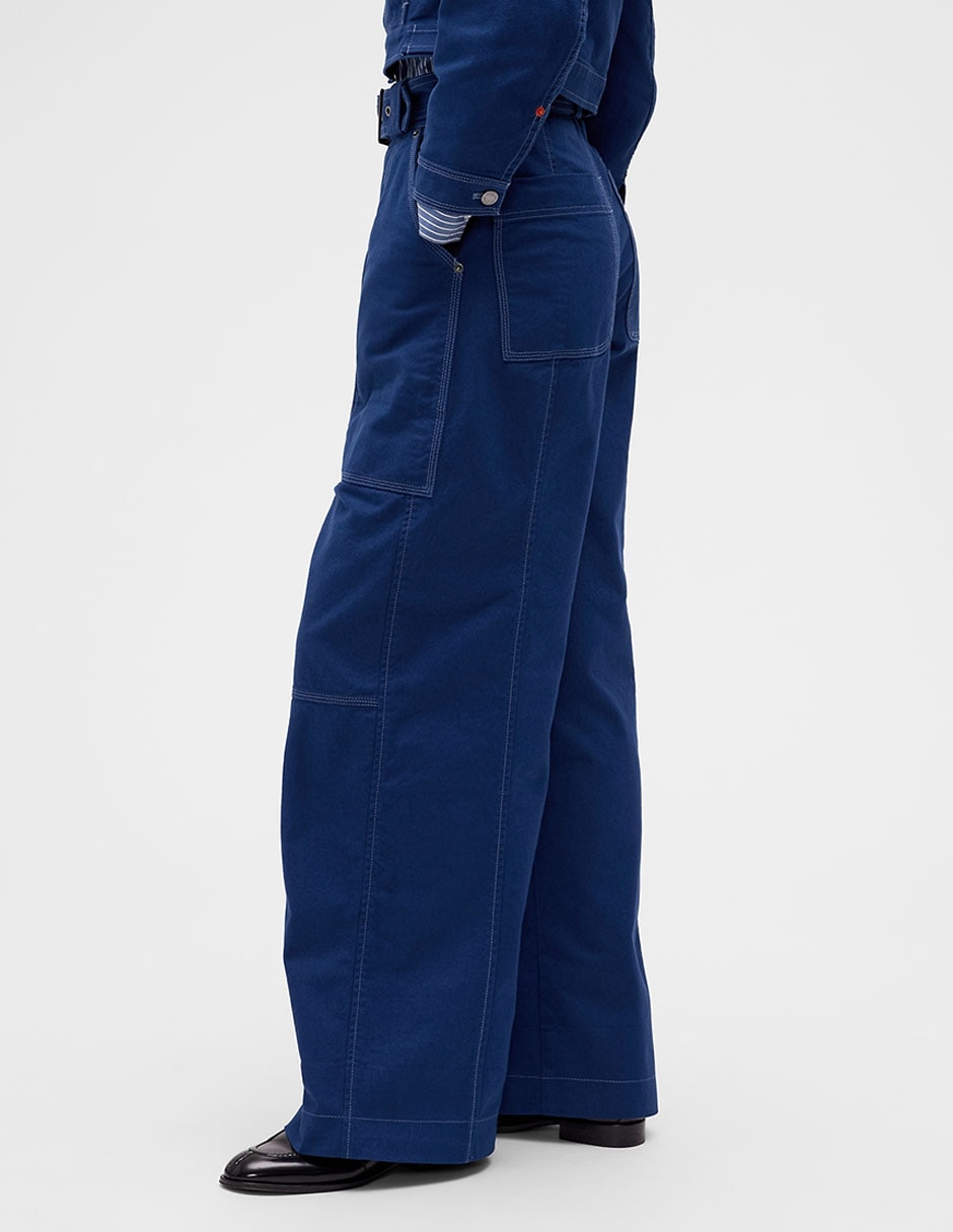 Gap Studio Pantalon Reljado con Cinturón 5