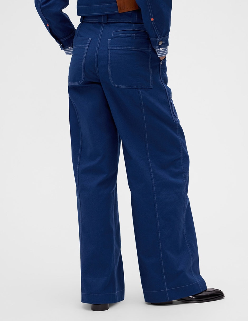 Gap Studio Pantalon Reljado con Cinturón