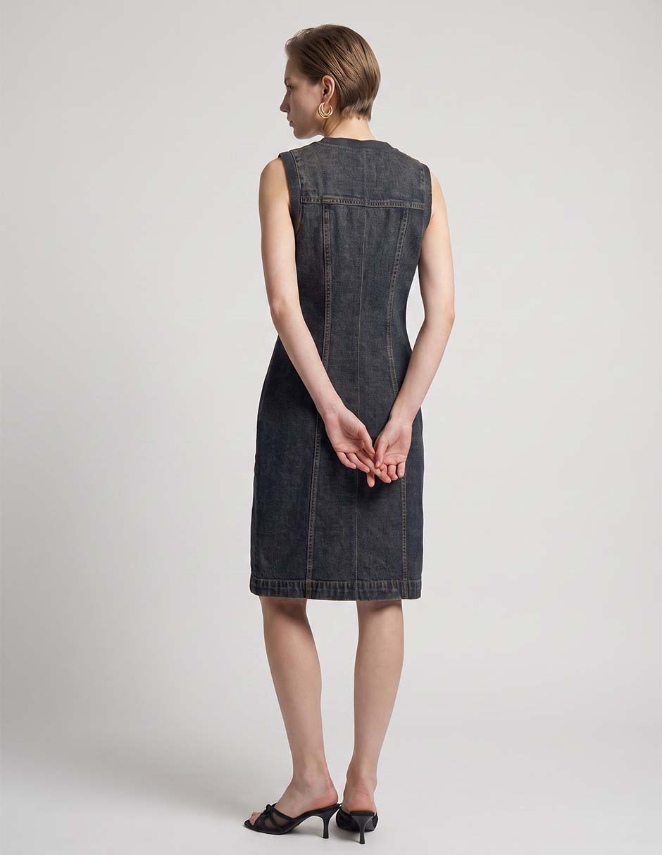 Vestido arriba de la rodilla casual para mujer 2