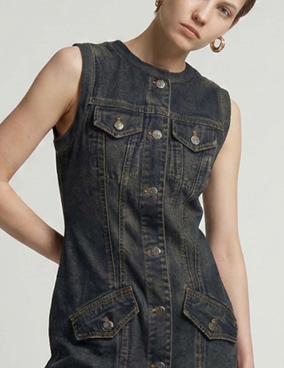 Vestido arriba de la rodilla casual para mujer 3