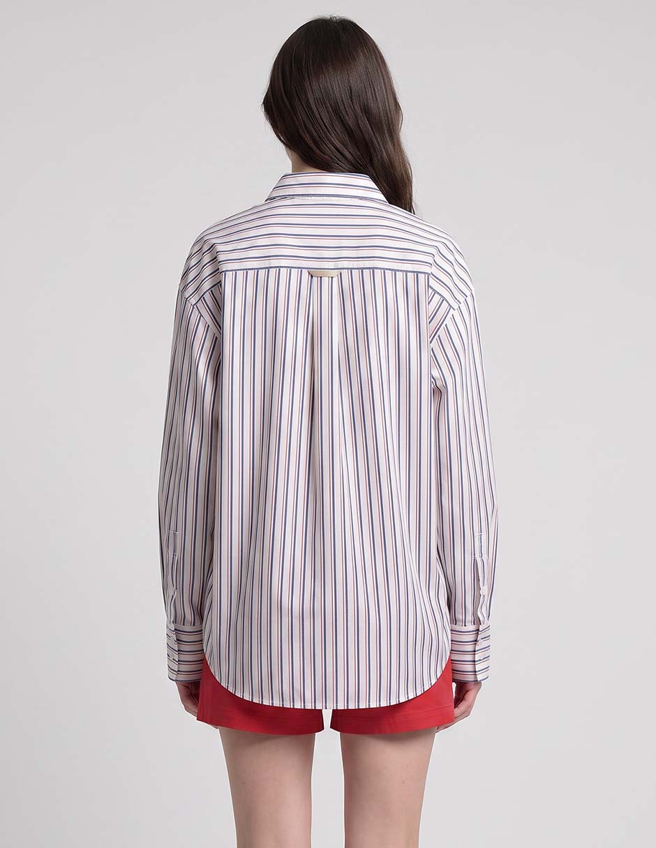 Camisa de algodón manga larga para mujer 2