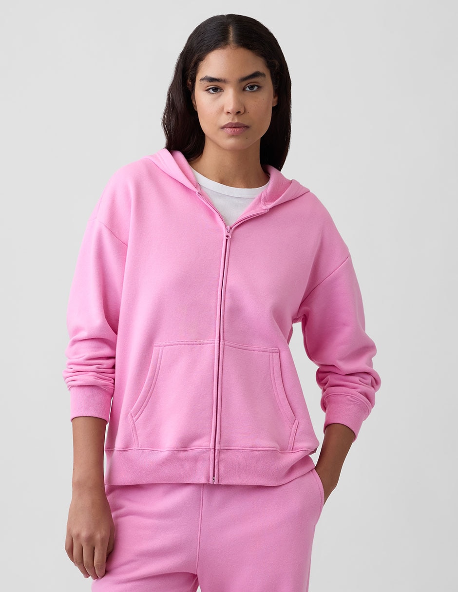 Sudadera con capucha y bolsa para mujer