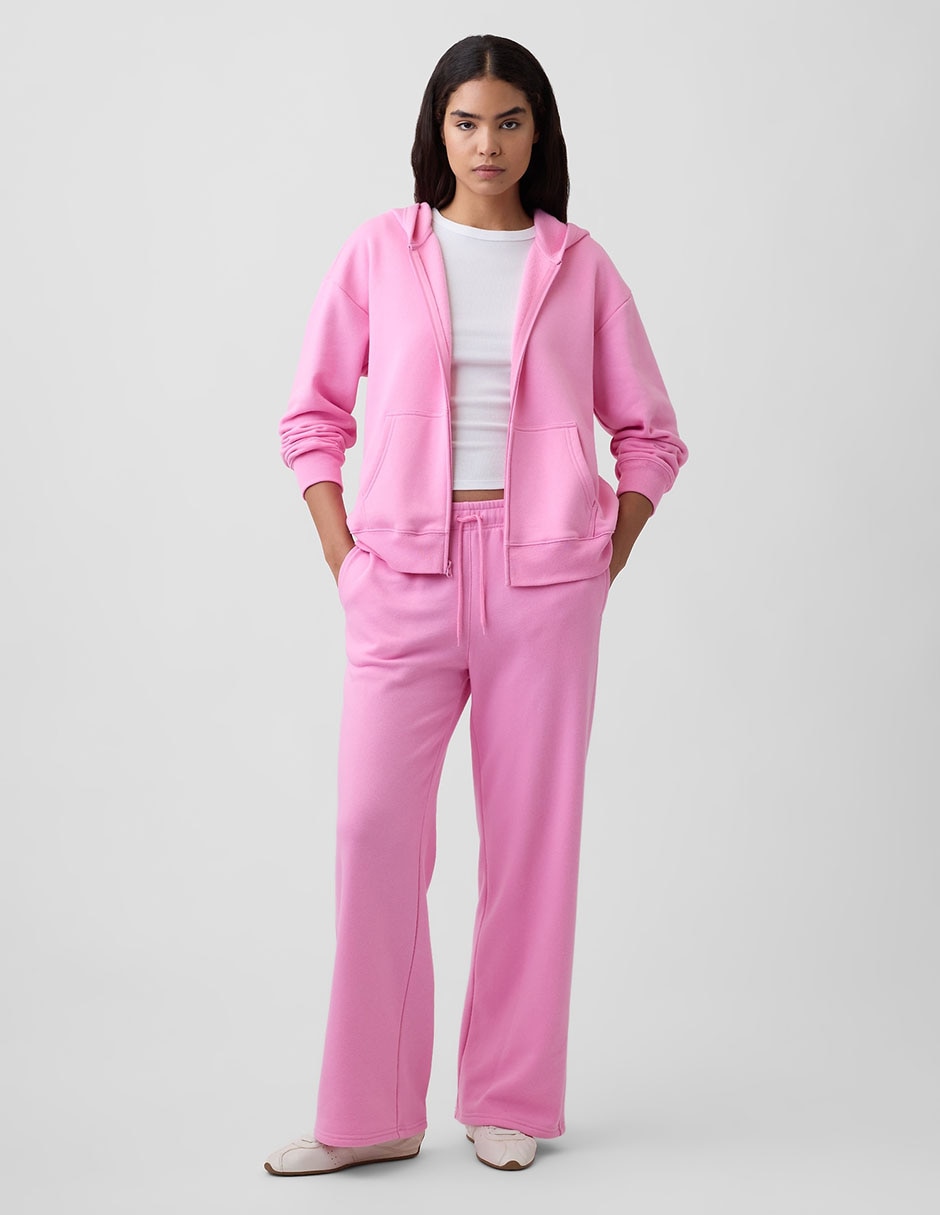Sudadera con capucha y bolsa para mujer