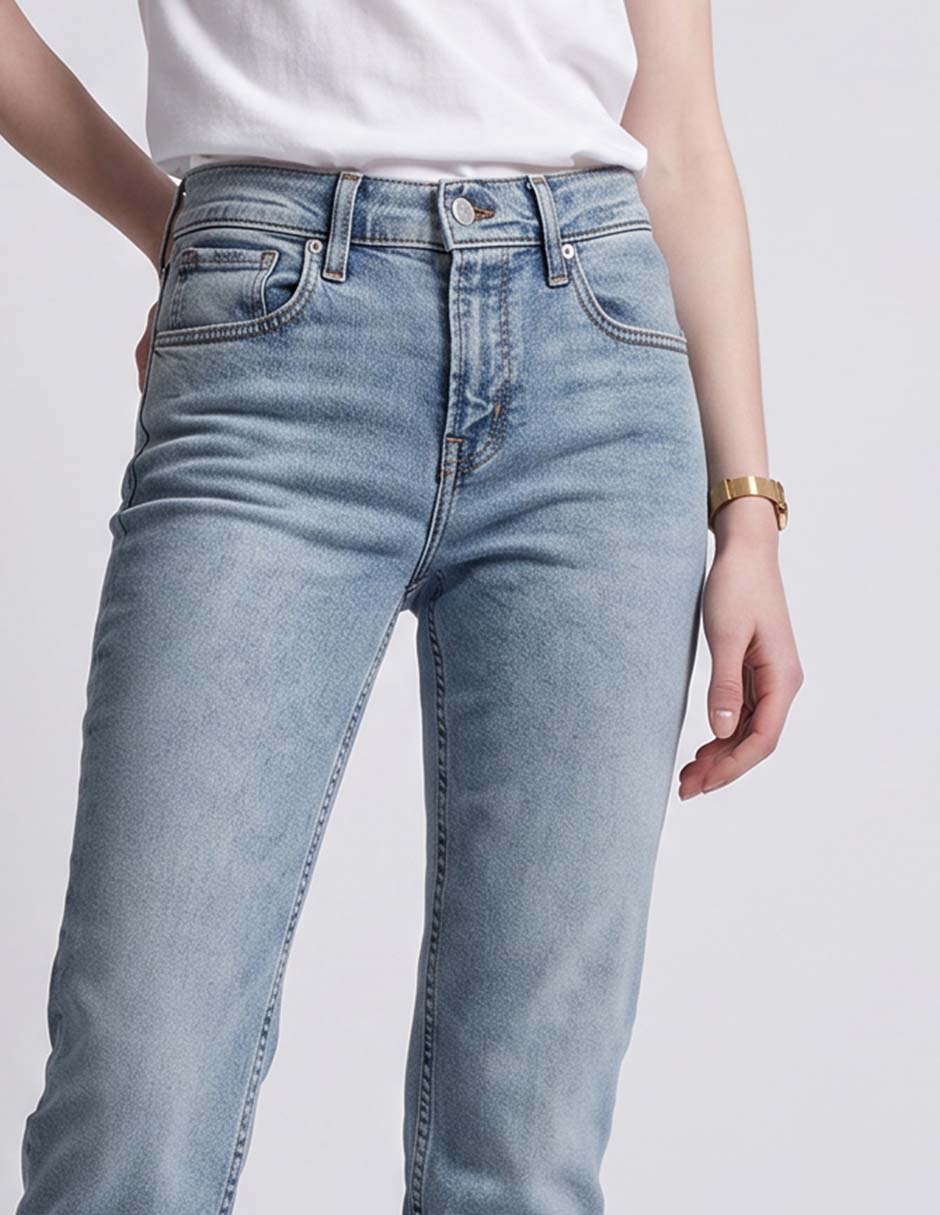 Jeans straight para mujer 3