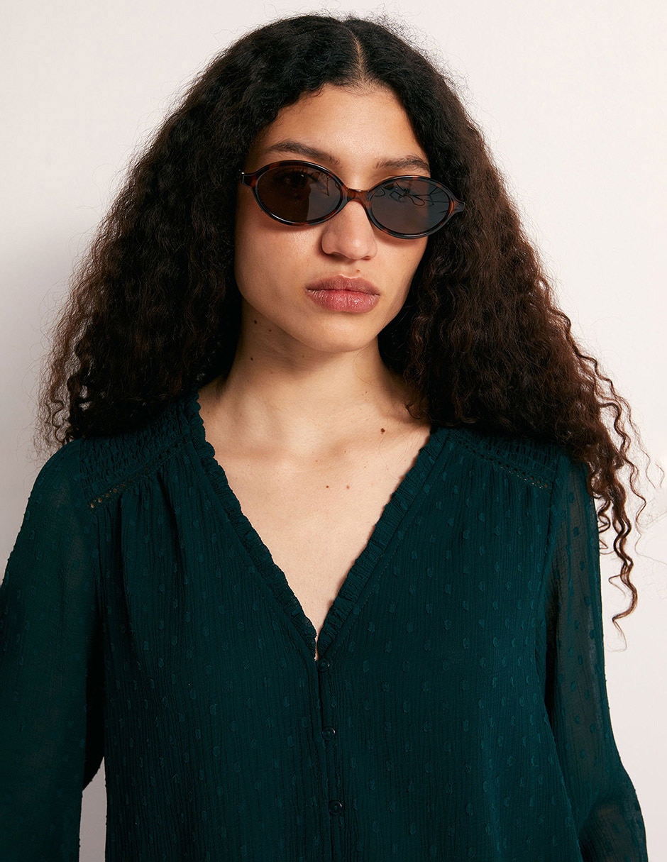 Blusa manga larga para mujer 4