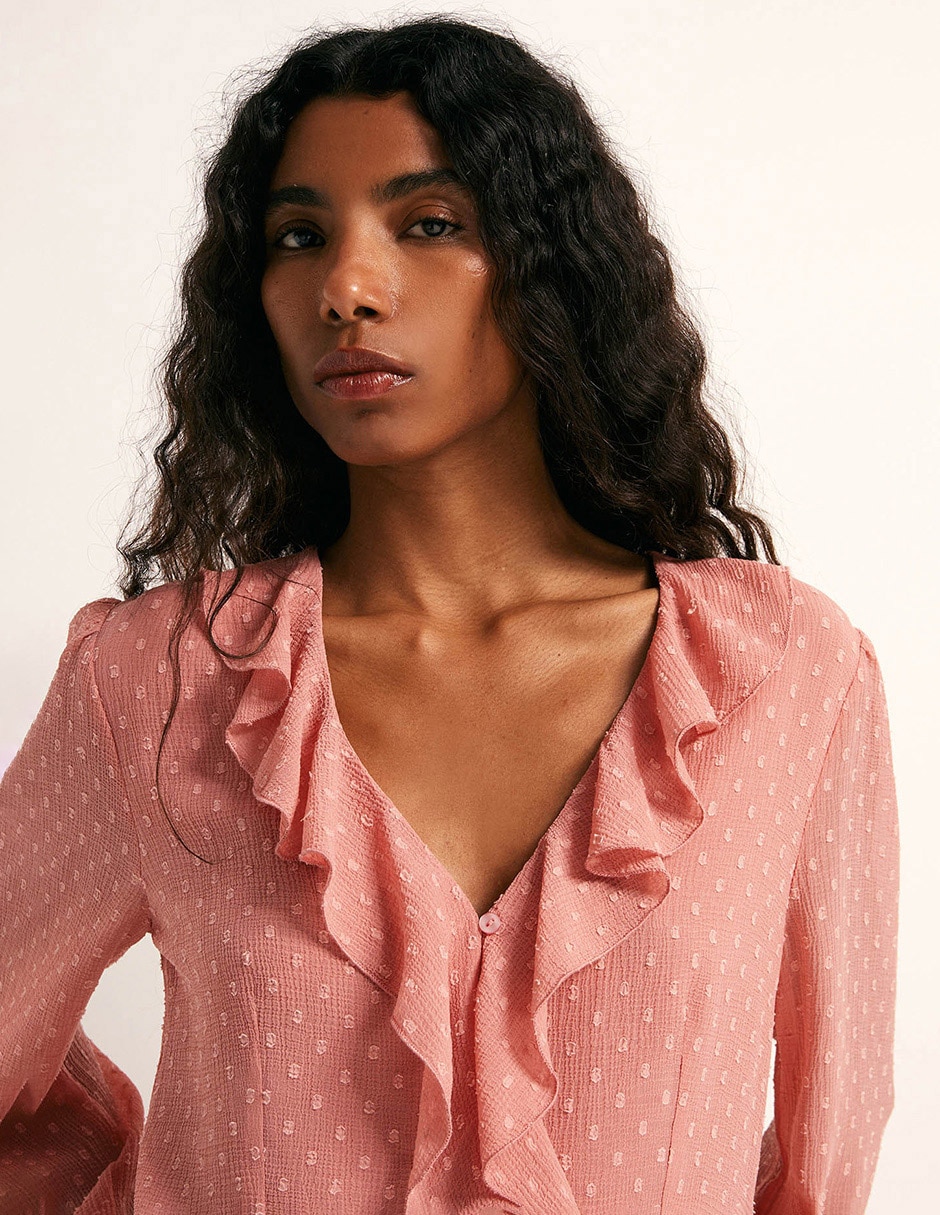 Blusa manga larga para mujer 3