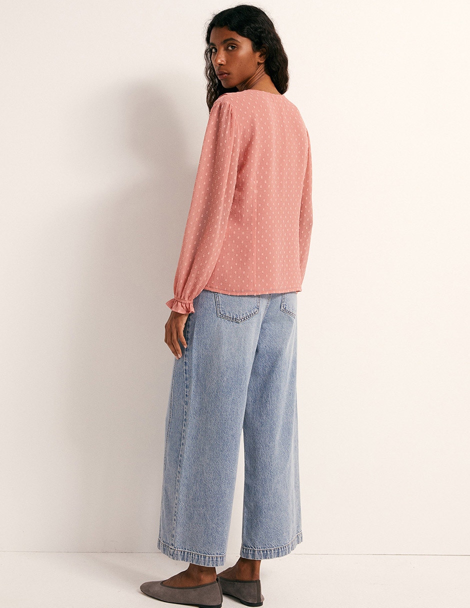 Blusa manga larga para mujer 5