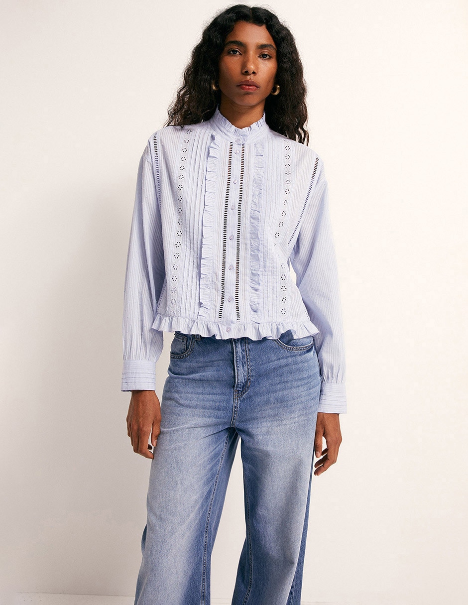 Blusa manga larga para mujer 1