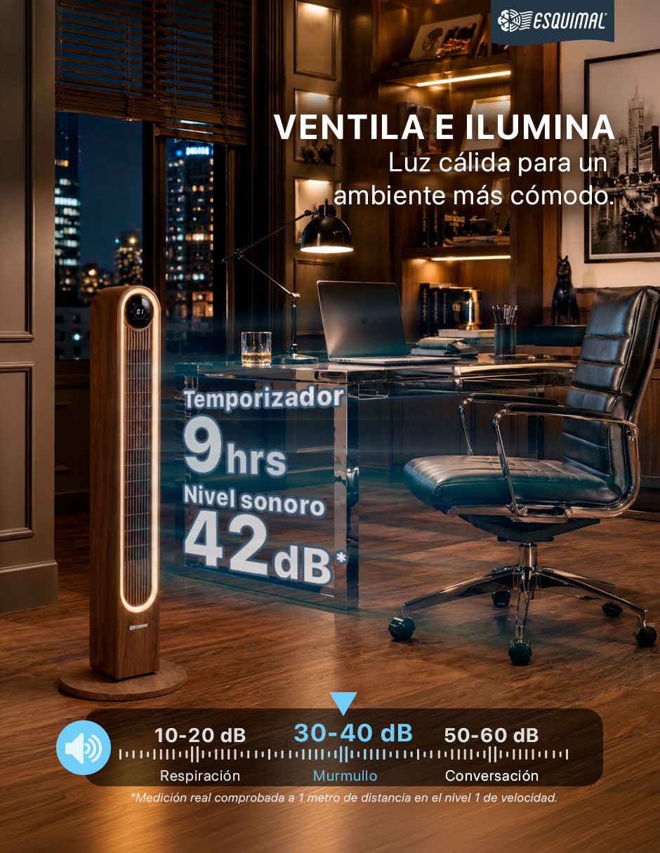 Ventilador de torre con control remoto 4 velocidades 6