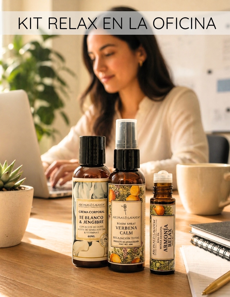 Set aromático Aromas Lavanda Calma y Relajacionen Trabajo de verbena 2